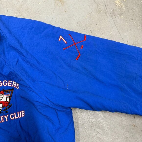Vintage 1980s Old Diggers Hockey Club Embroidered Zip Up Jacket Large - Picture 5 of 8